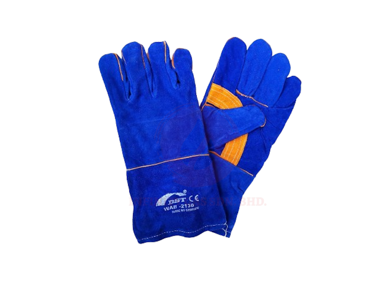 BST 13” Full Leather Welding Glove(Blue)